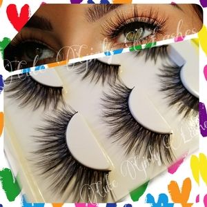 3 pair mink eyelashes
